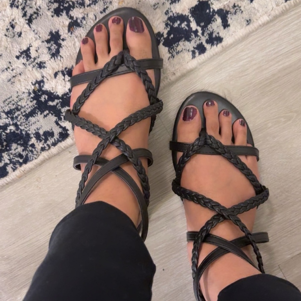 Black gladiator Sandals